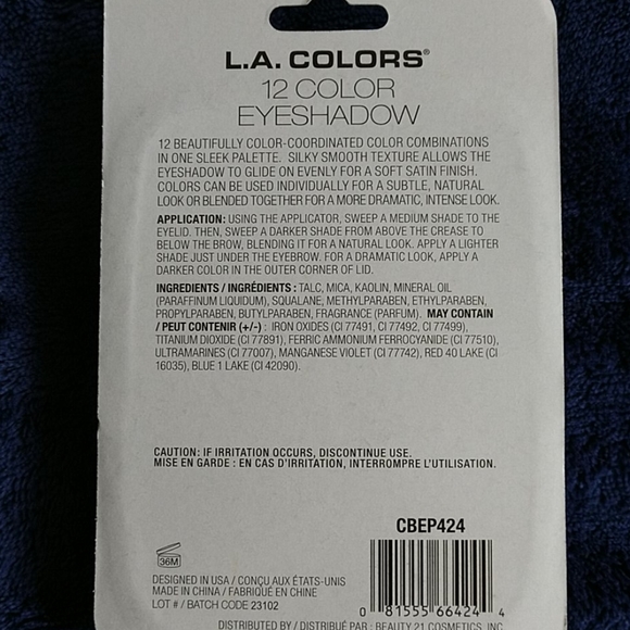 NIB Lot x2 L.A. Colors 12 Color Eyeshadow Palette - Picture 3 of 6